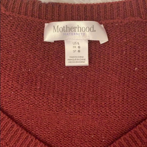 Motherhood Maternity Tunic Cable Knit Sweater sz L - Picture 3 of 4